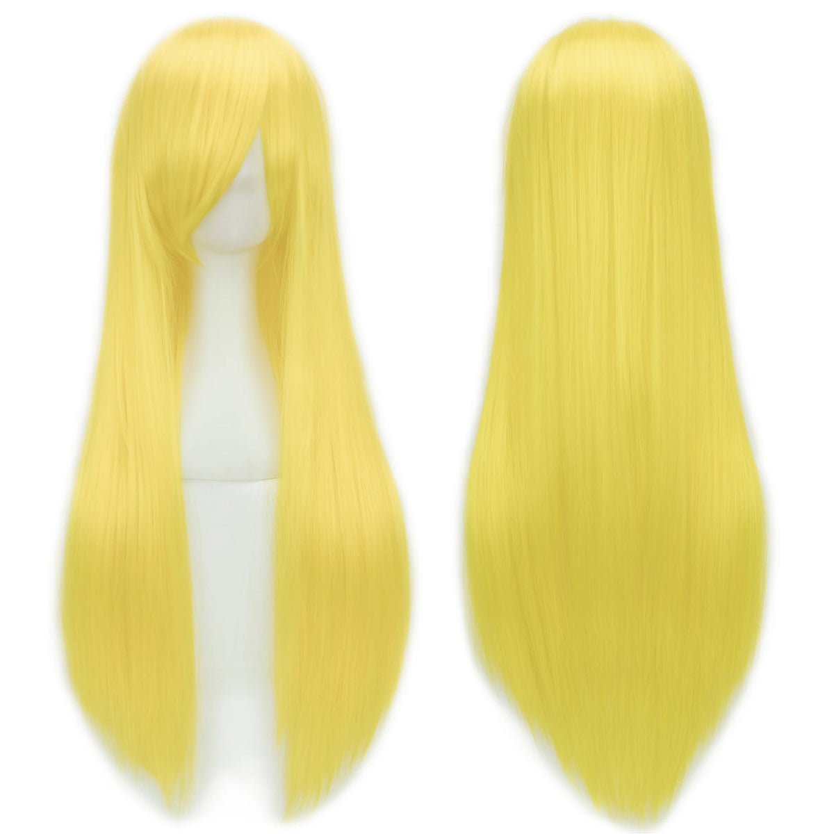 80cm Long Straight Synthetic Wig for Cosplay and Costume Parties