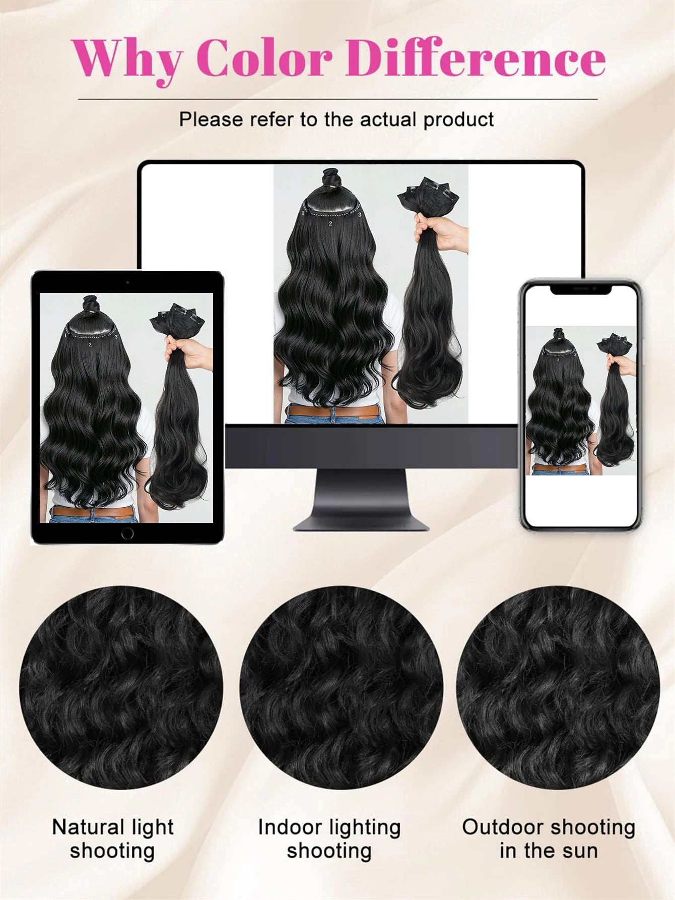 Wavy Clip-In Hair Extensions for Instant Volume and Length - 16