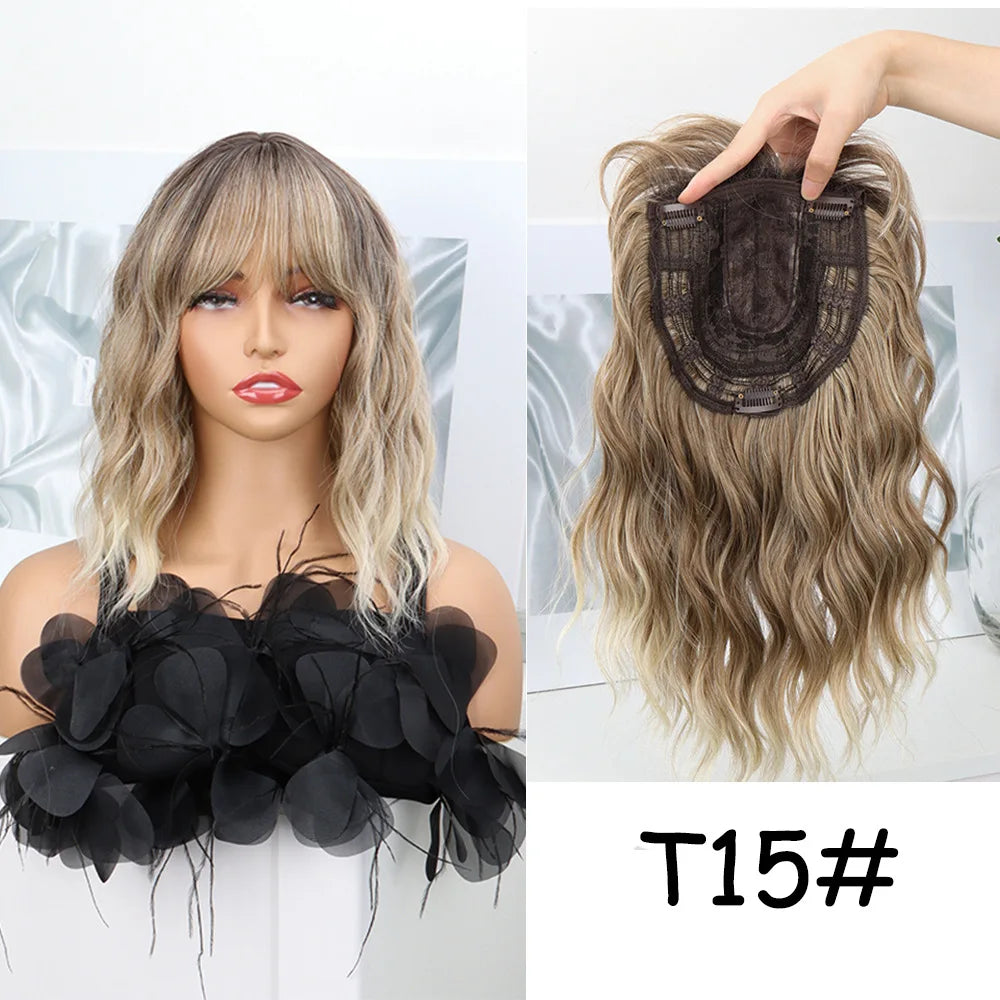 Short Wavy Bob Wig with Bangs for Natural Daily Wear