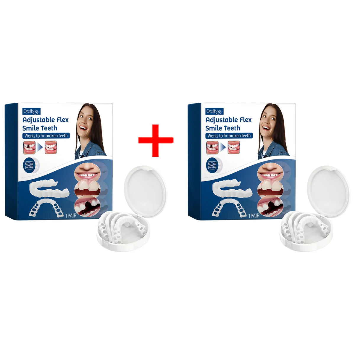 Adjustable Snap-On Silicone Dentures for Instant Smile Repair