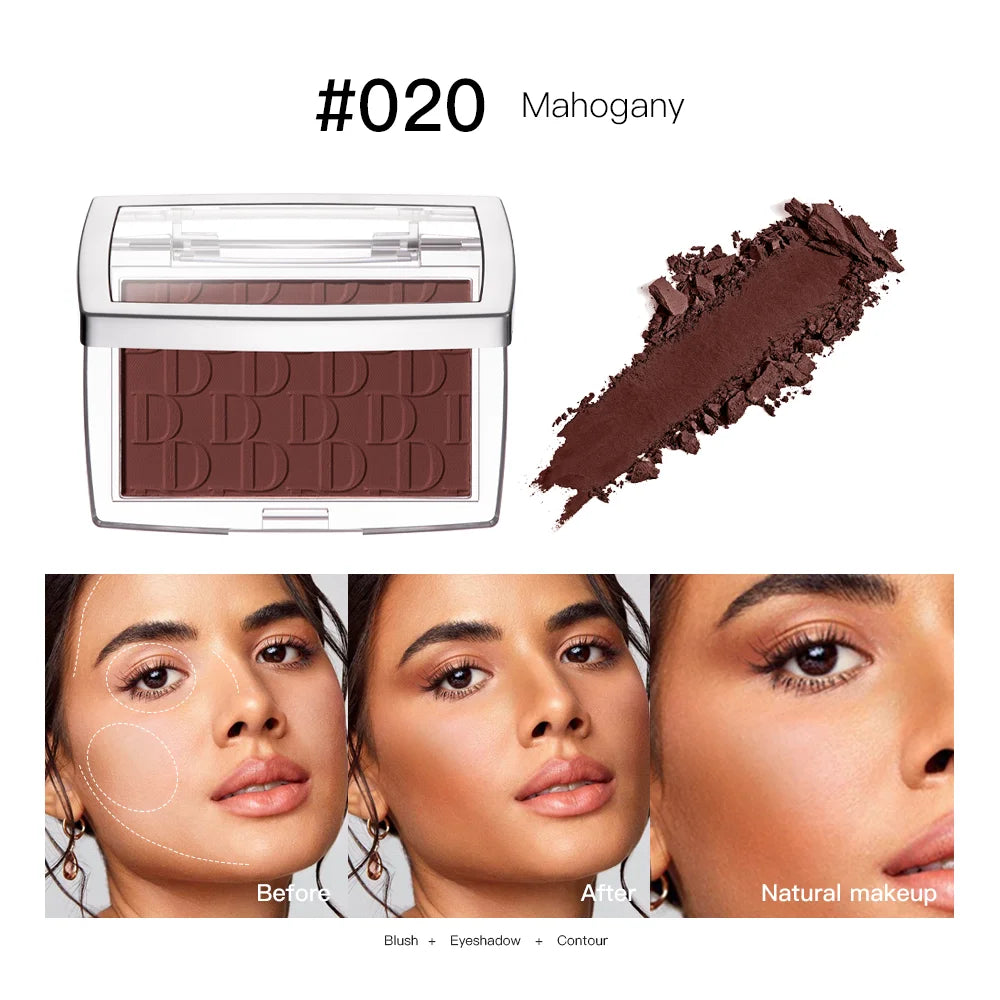 Matte Embossed Blusher Palette for a Natural Long-Lasting Glow - 19
