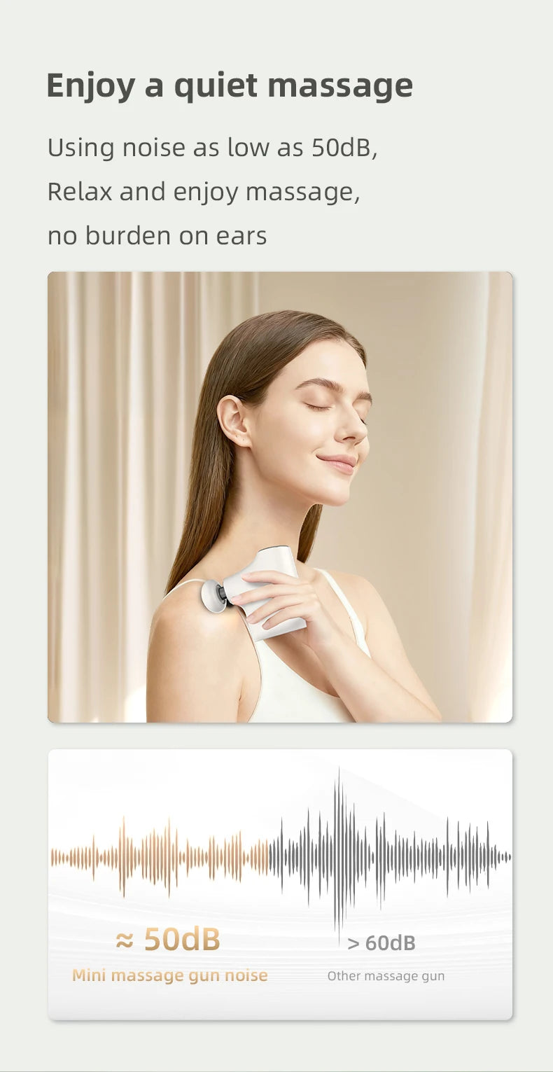 Portable Mini Percussion Massage Gun for Full Body Muscle Recovery