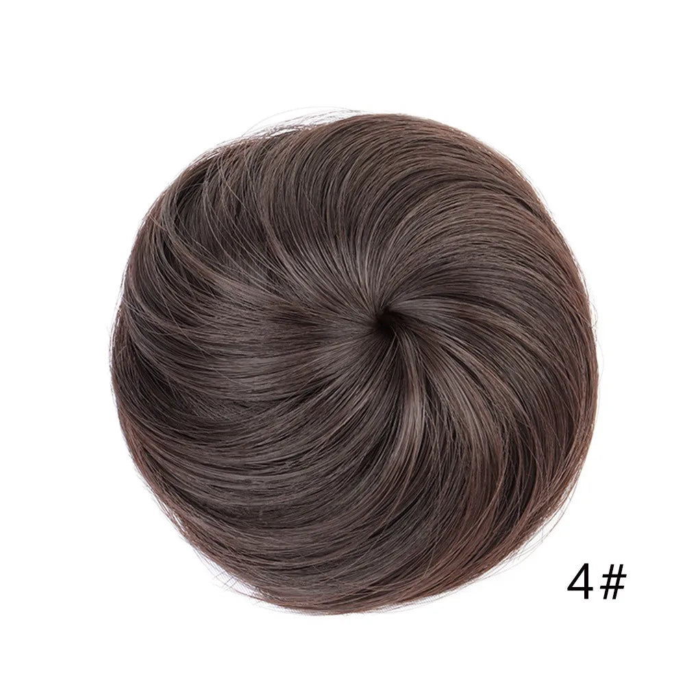 Flexible Synthetic Hair Bun Drawstring Chignon for Women Daily Styling