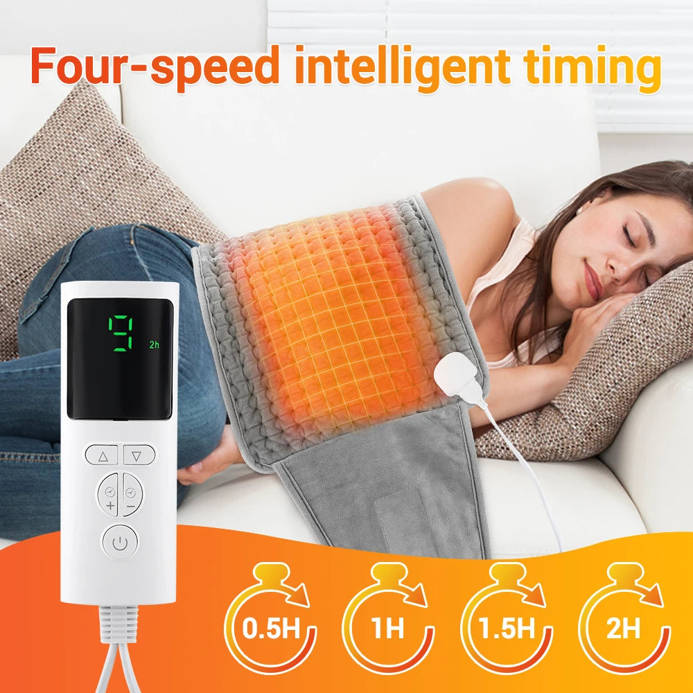 Adjustable Heated Waist Belt with 9 Heat Settings for Pain Relief