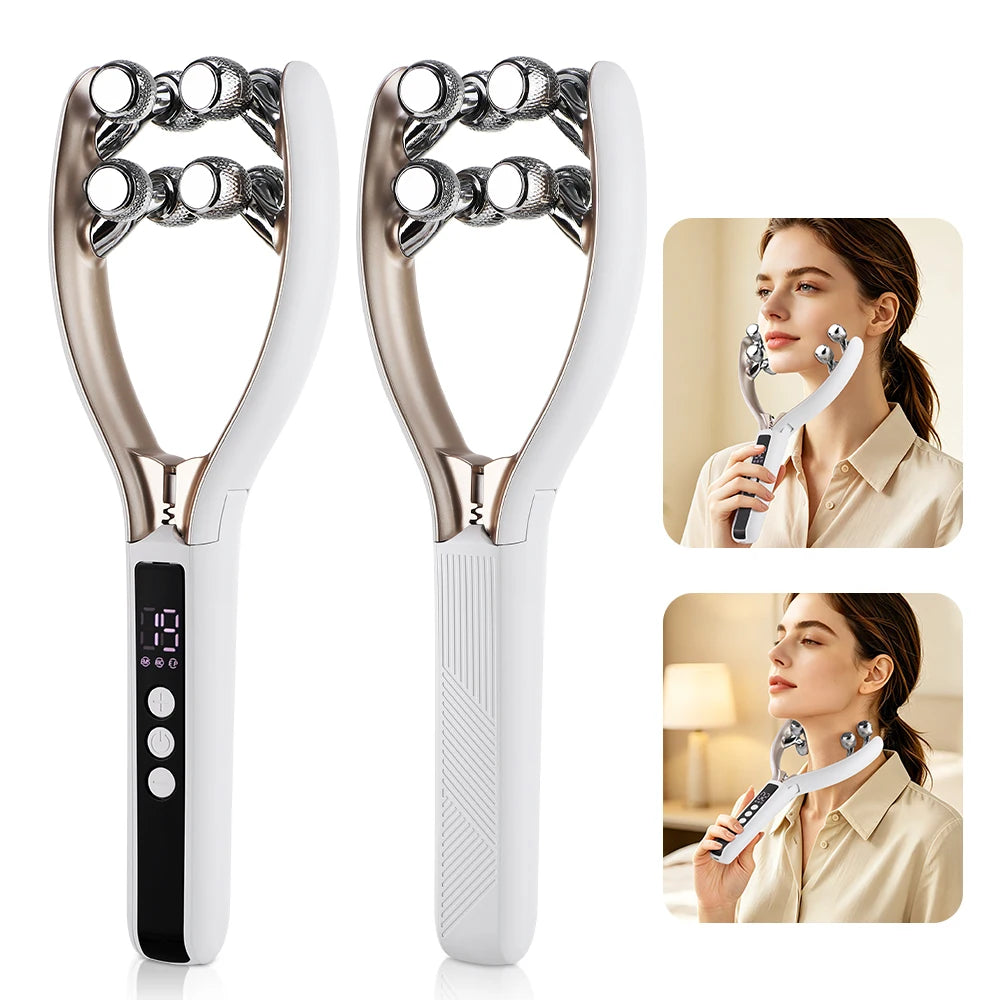 Electric 8-Ball Facial Massager with 3 Vibration Modes for Skin Contouring - 1