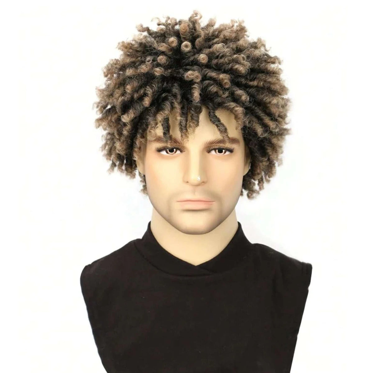 Short Braided Afro Dreadlock Wig for Men - 11