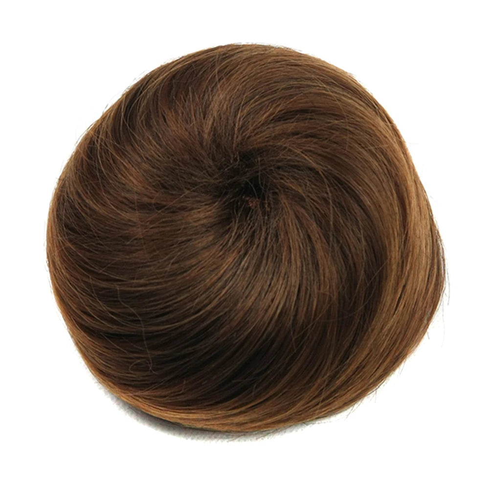 Adjustable Curly Hair Bun Scrunchie Extension for Quick Updo Hairstyles - 6