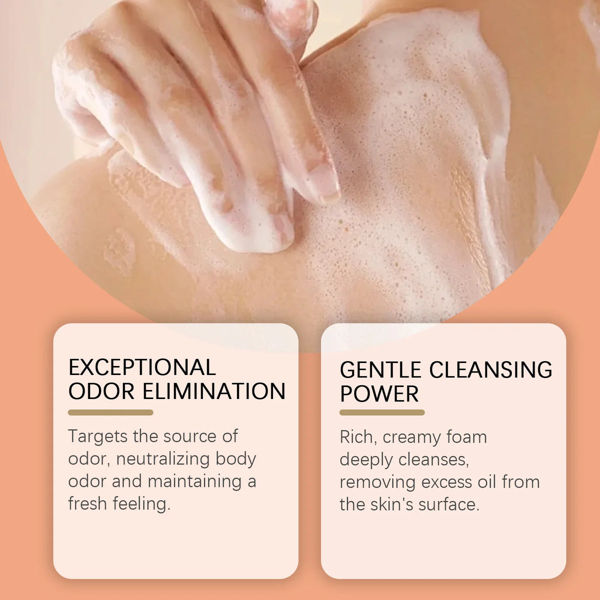 Persimmon Extract Deodorizing Body Soap for Aging Odor and Skin Care