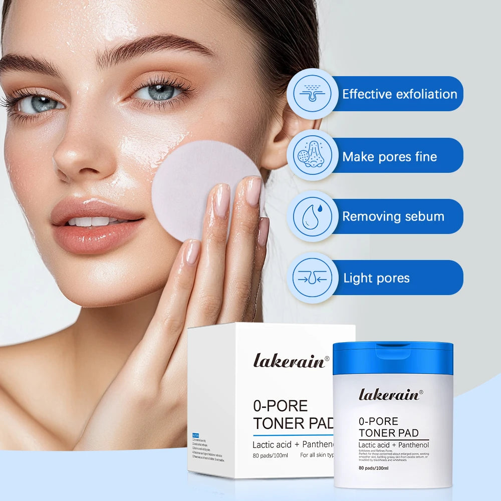Pore Refining Toner Pad and Peptide Facial Serum Set for Glowing Skin - 3