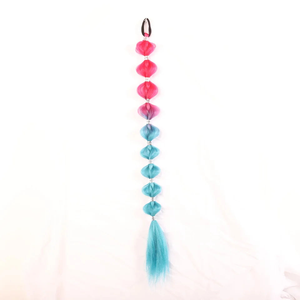 Colorful Bubble Ponytail Extension for Festivals and Parties - 10