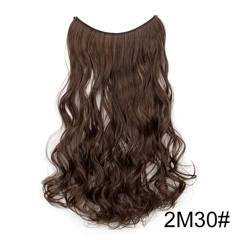 18-Inch Wavy Halo Hair Extension with Invisible Wire - 20