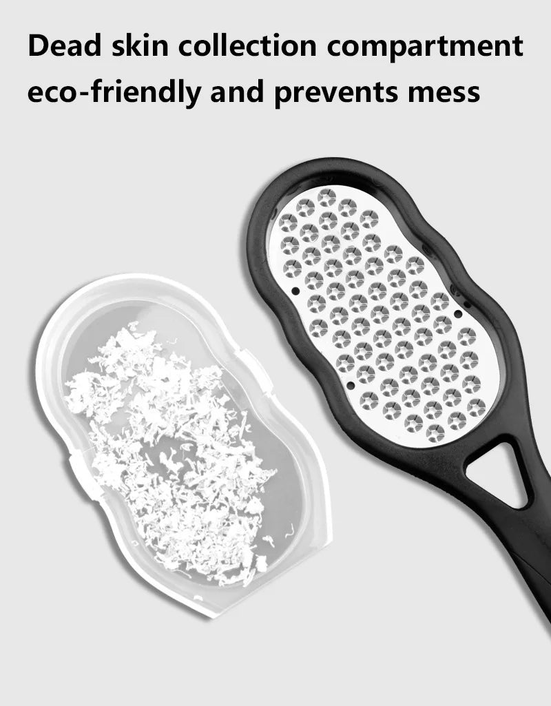 Professional Stainless Steel Foot File for Cracked Heels and Callus Removal - 18