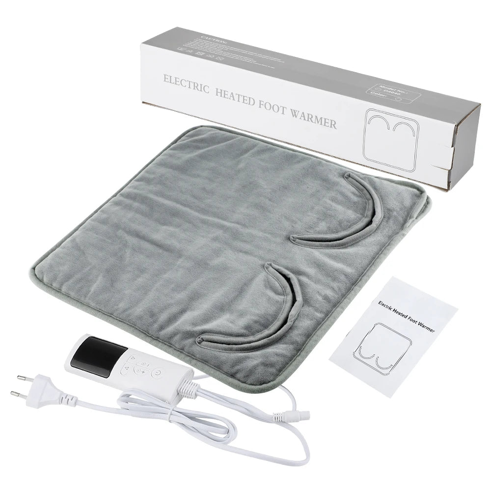 Electric Heated Foot Warmer with 9 Heat Levels and Auto Shut-Off Timer - 26