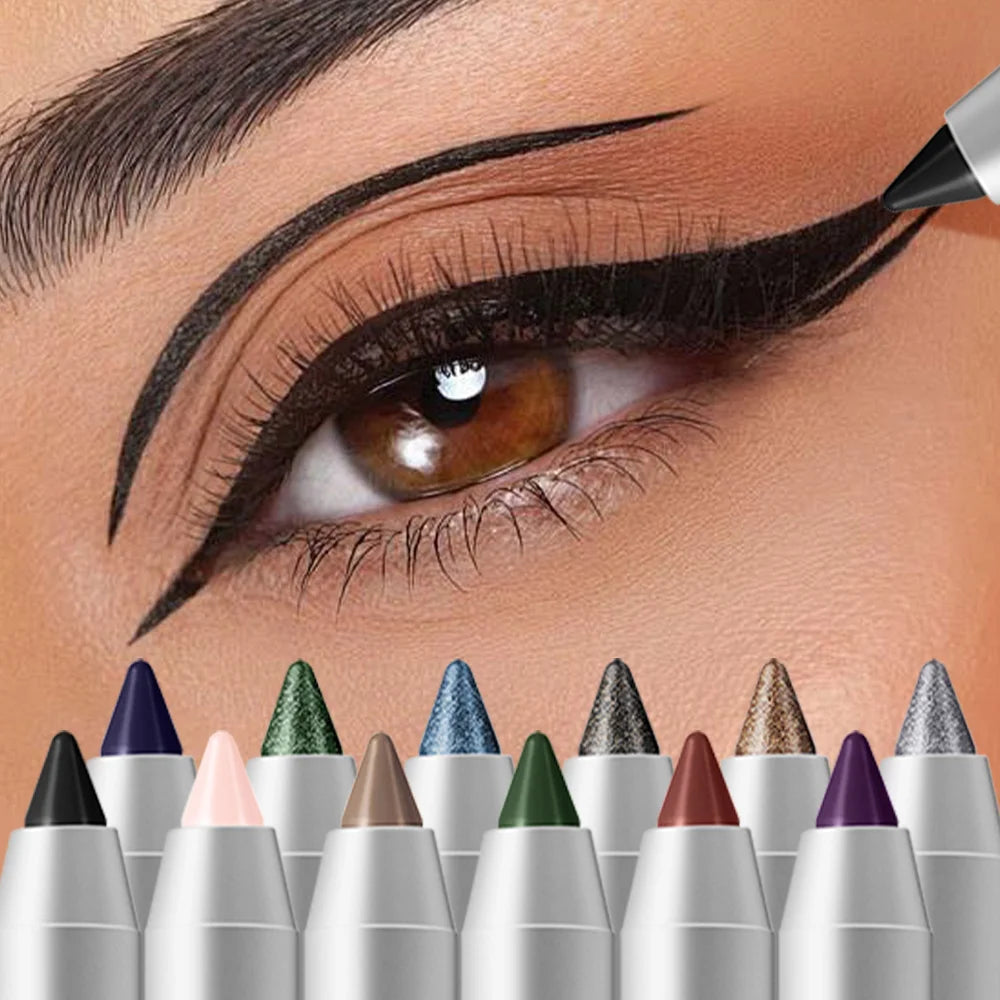 Waterproof Long-Lasting Eyeliner Pencil for Precise Smokey Eye Makeup - 1