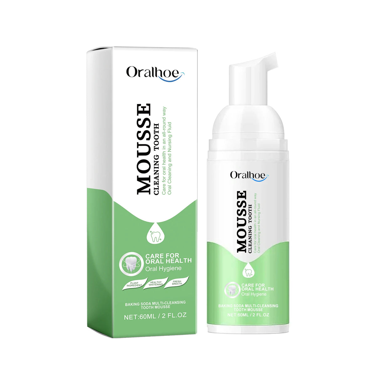 Foaming Teeth Whitening Mousse for Stain Removal and Fresh Breath