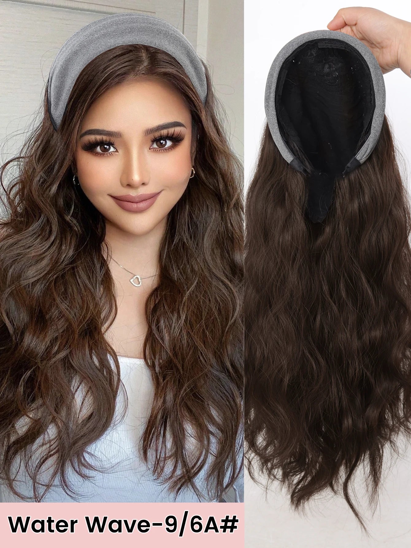 Long Wavy Headband Hair Extension for Instant Voluminous Natural Hair - 23