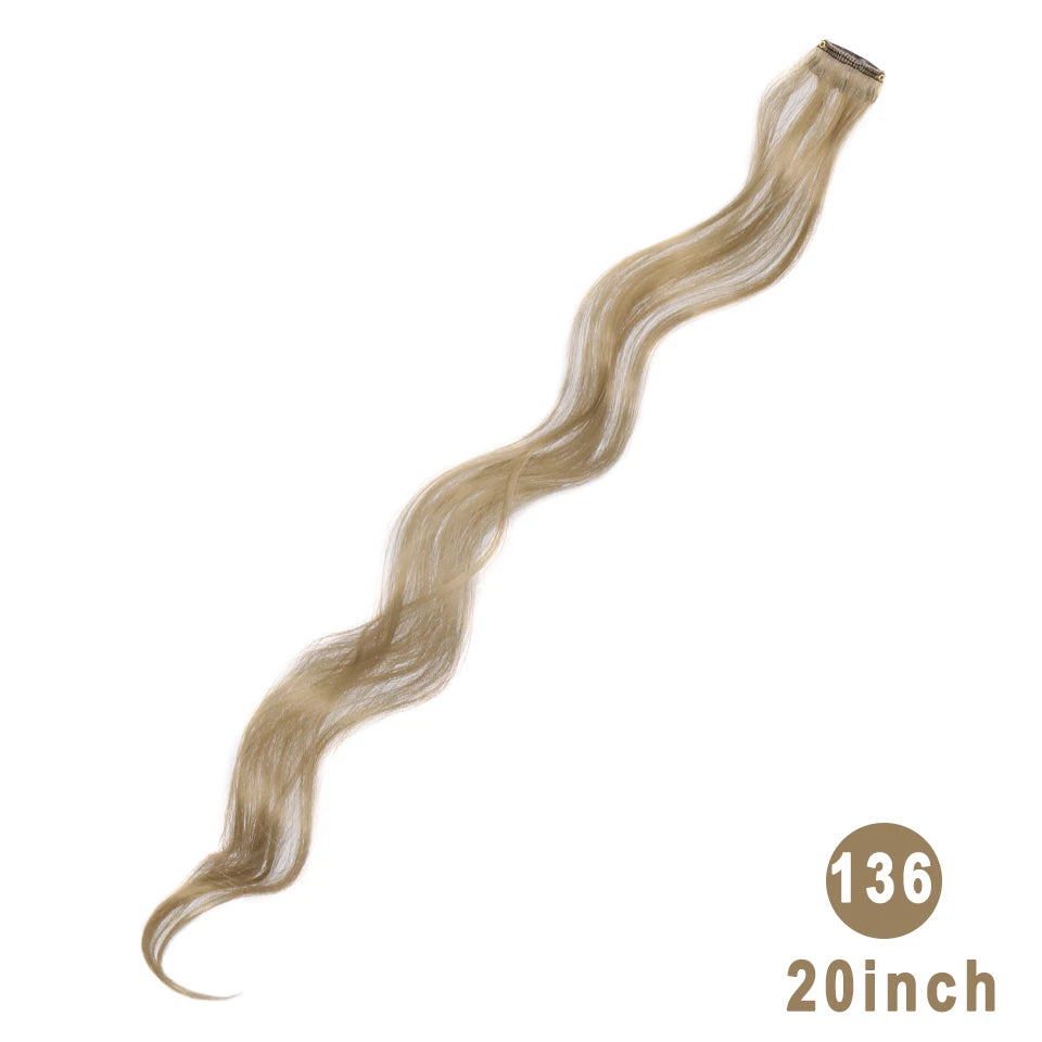 22 Inch Wavy Clip-In Hair Extensions for Daily Style and Parties - 15