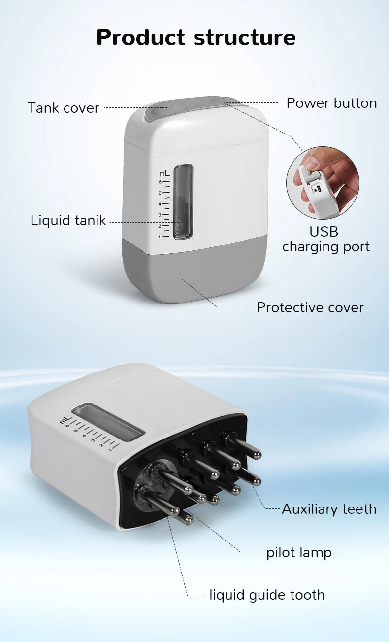 Electric Scalp Massager and Hair Oil Applicator for Hair Growth