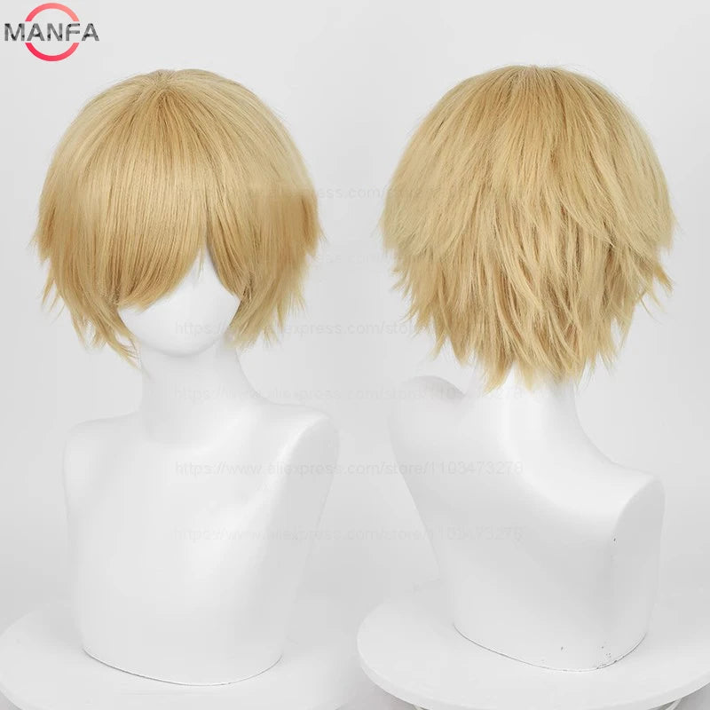 30cm Short Straight Cosplay Wig for Men and Women - 30