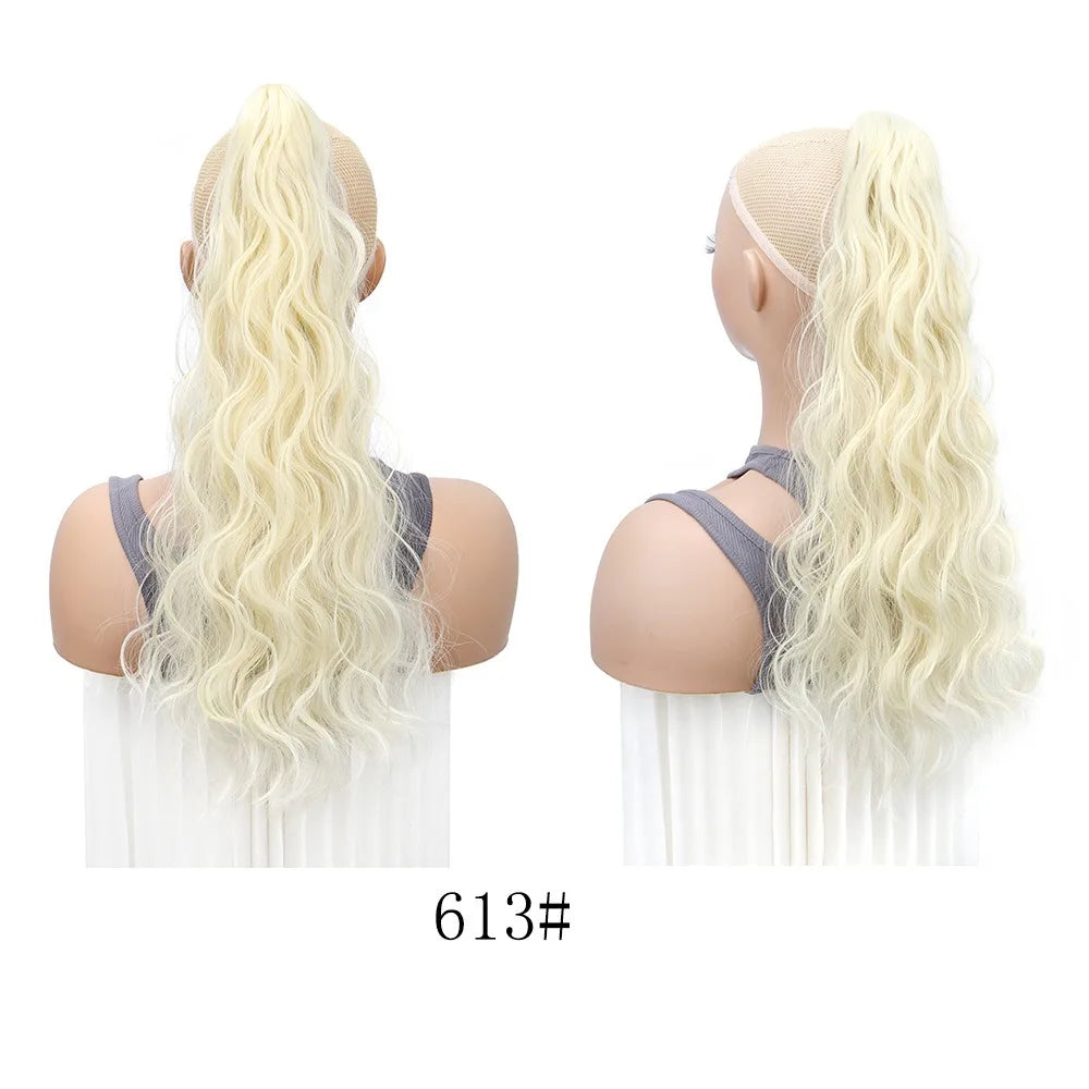 20-Inch Long Curly Claw Clip Ponytail Hair Extension - 7