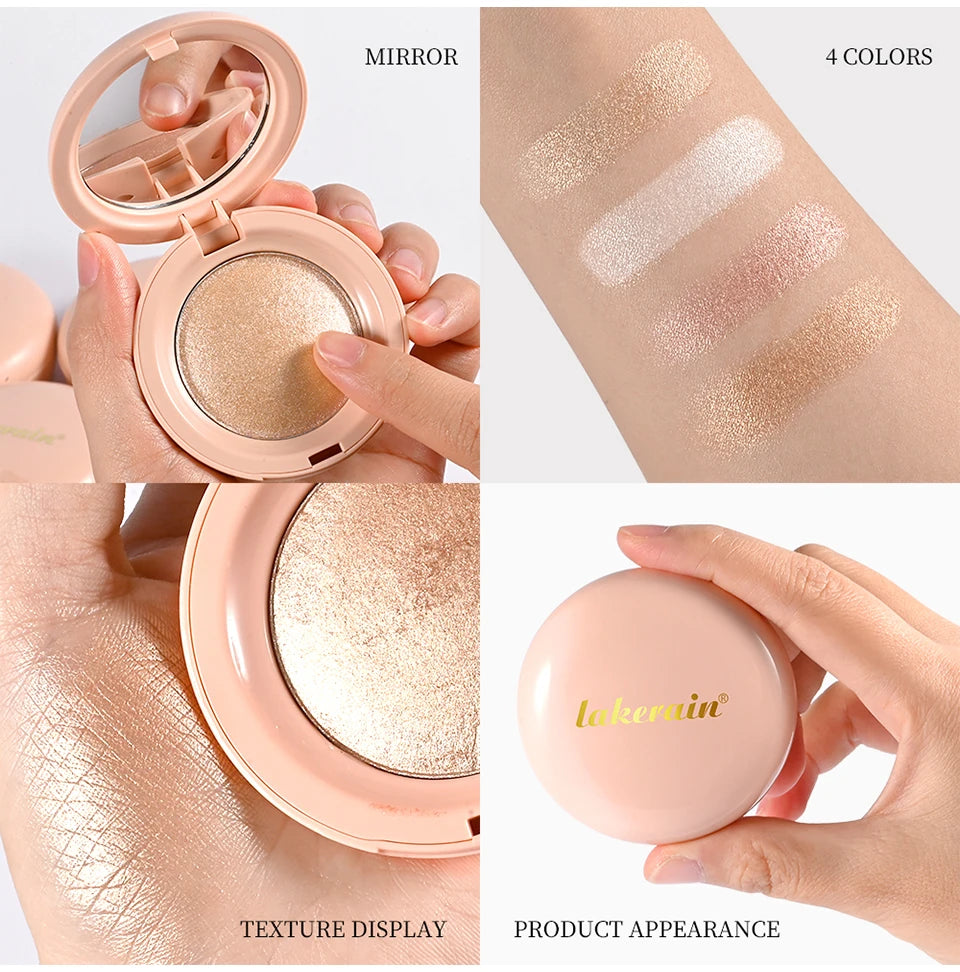 Silky Smooth Highlighter Powder for a Radiant Glass Skin Glow Finish