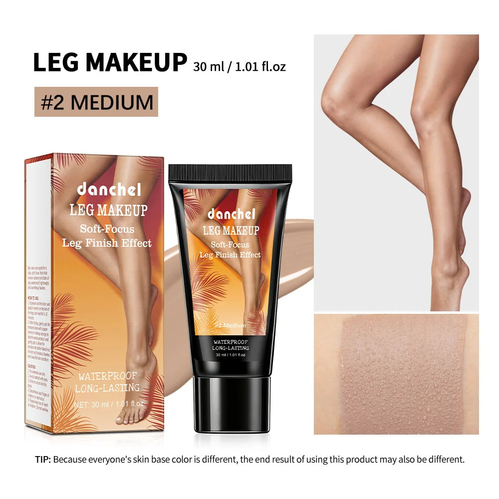 Waterproof Body Foundation for Concealing Scars and Tattoos on Legs - 1