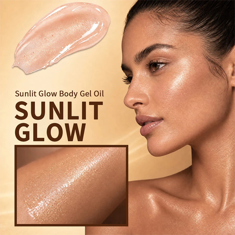 Sunlit Glow Body Shimmer Oil for Radiant Hydrated Skin - 10