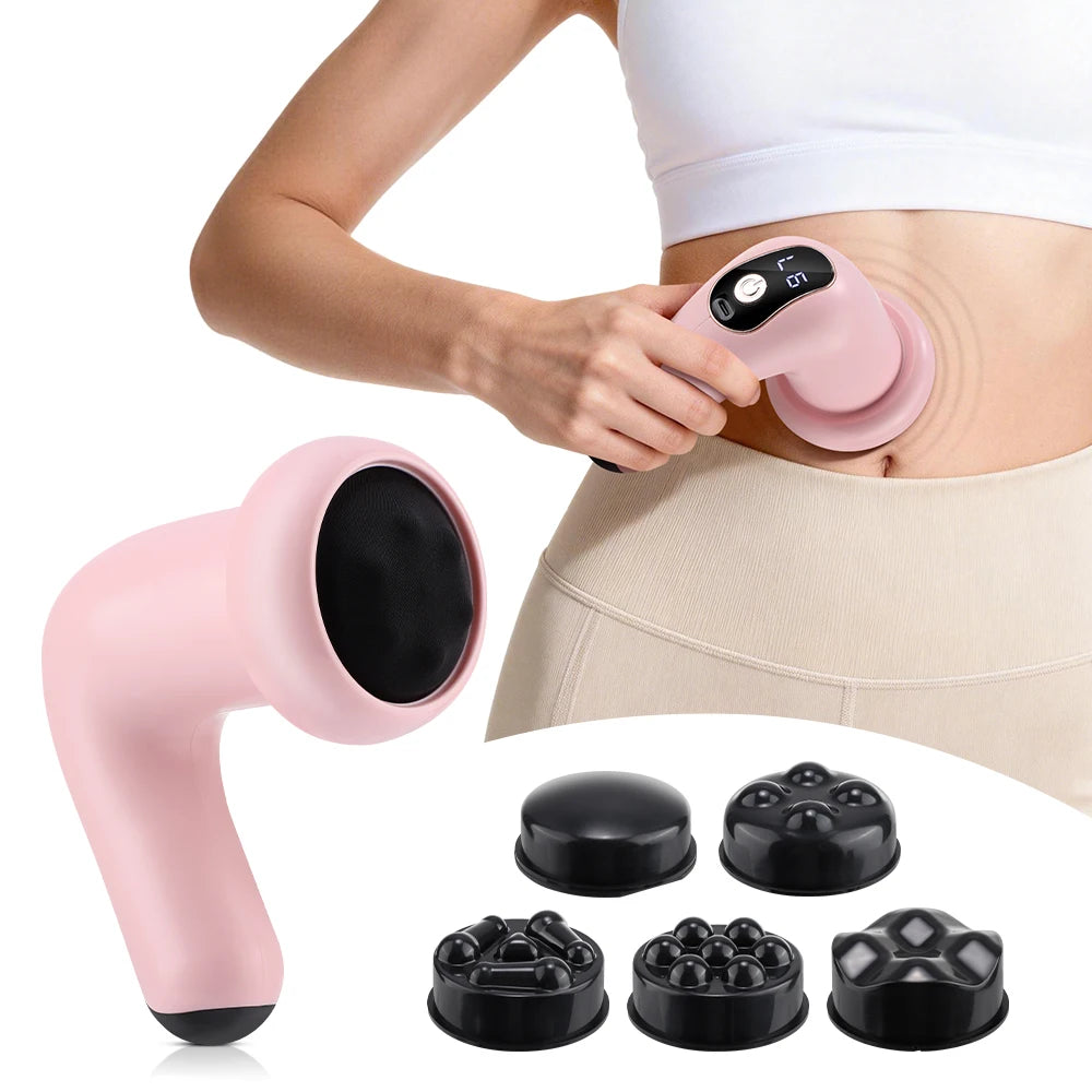 Portable Handheld Body Massager with 5 Massage Heads for Whole Body