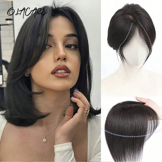 Clip-In Middle Part Fringe Hair Extension for Instant Volume