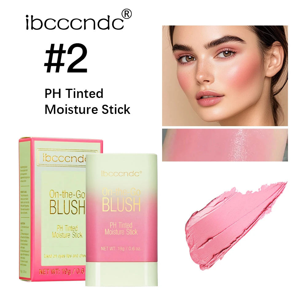 Tinted Moisturizing Blush Stick for Natural Cheeks, Eyes and Lips - 27