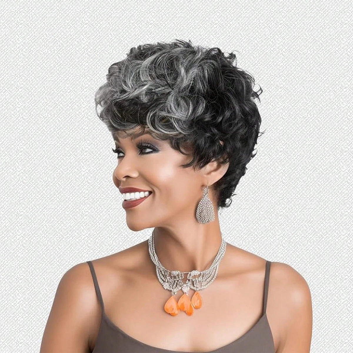 Short Curly Pixie Cut Wig for Daily Wear - 12