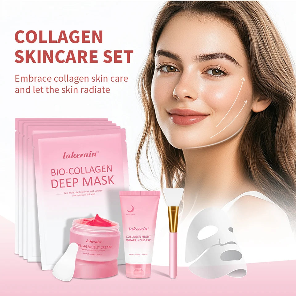 Collagen Skincare Set for Deep Hydration and Radiant Skin Repair - 9