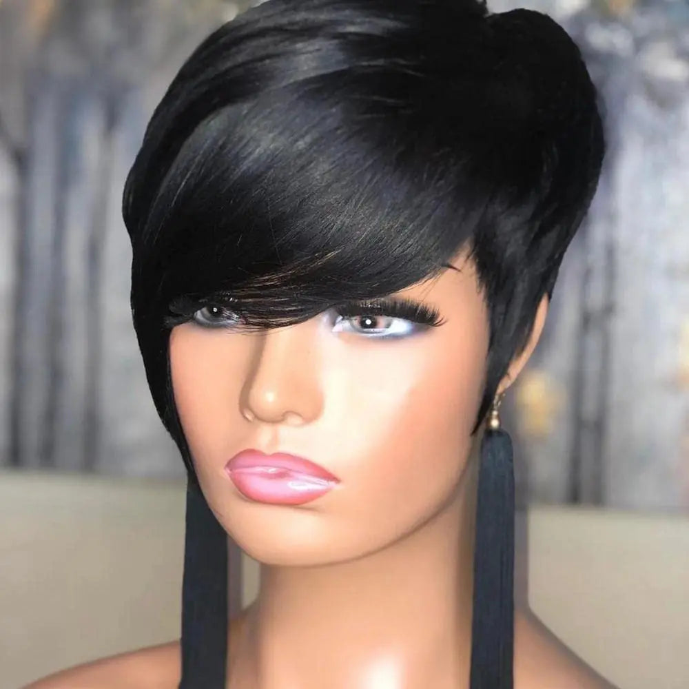 Short Layered Pixie Cut Wig for Women