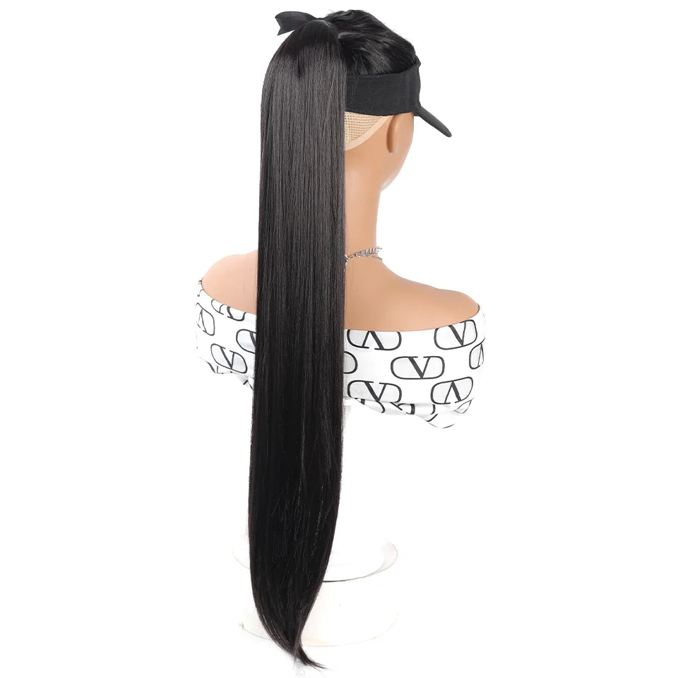 32-Inch Long Straight Wrap Around Ponytail Hair Extension - 4
