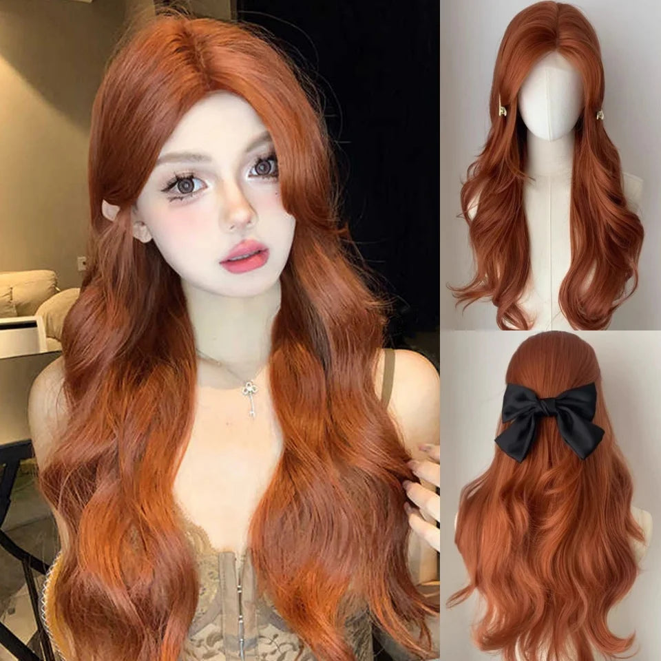 Long Straight Cosplay Wig with Bangs for Parties