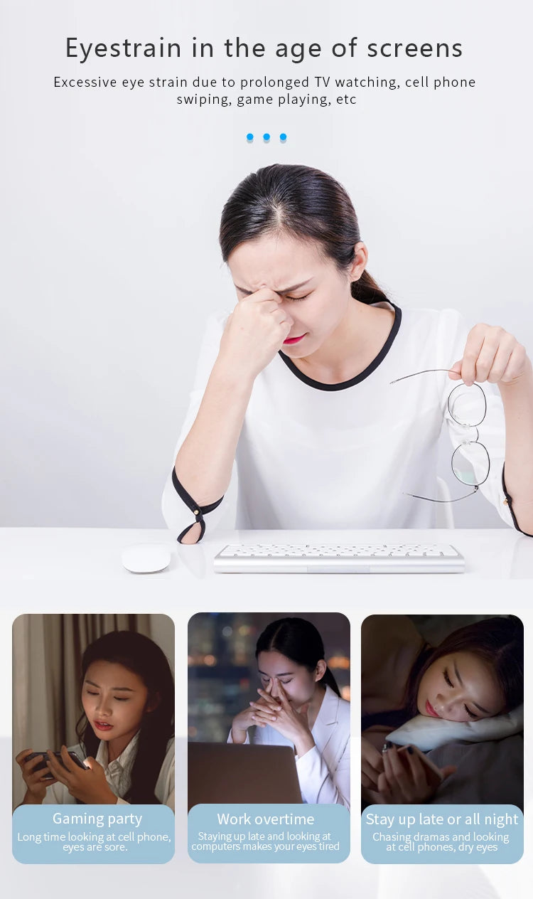 Rechargeable Eye Massager with Heat and Air Compression for Relaxation - 9