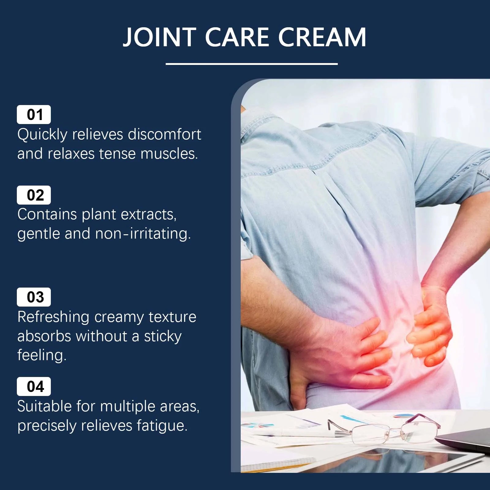 Soothing Joint and Muscle Relief Massage Cream for Body Discomfort - 14