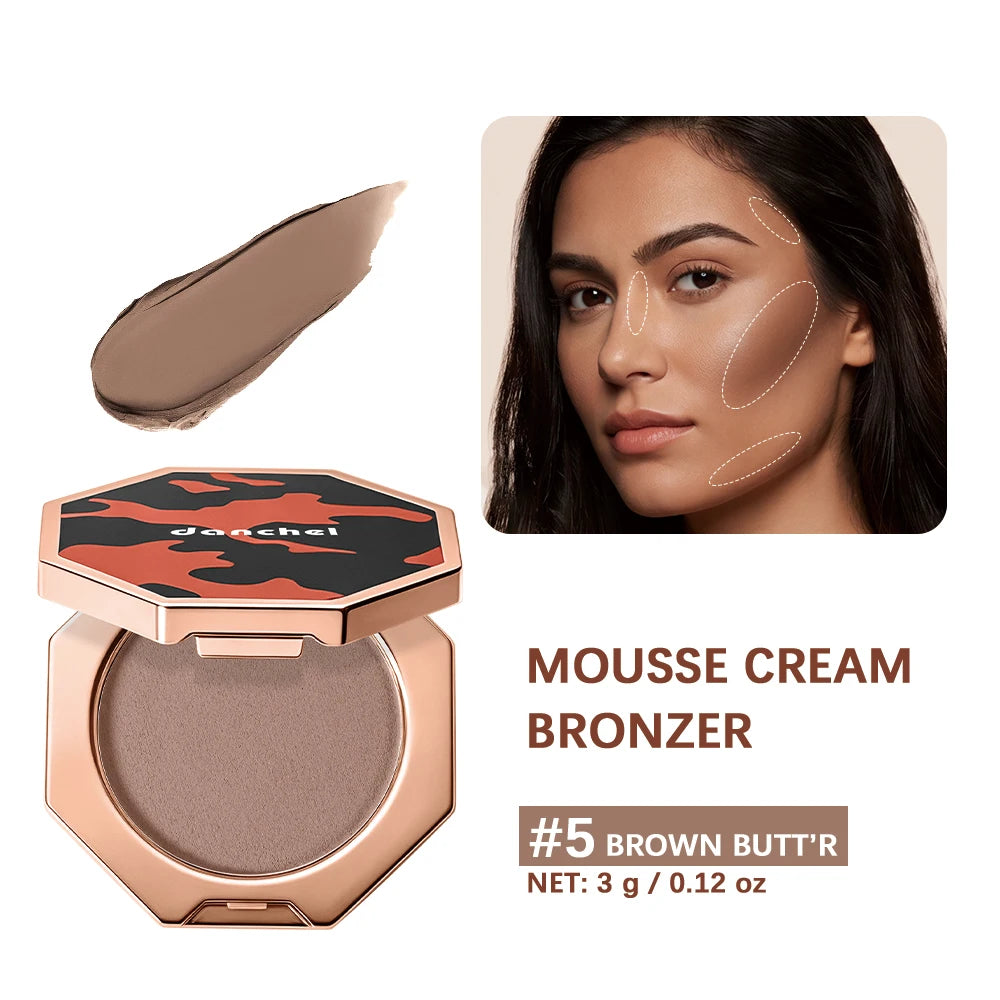 Long-Lasting Cream Mousse Bronzer for Natural Sculpting and Definition