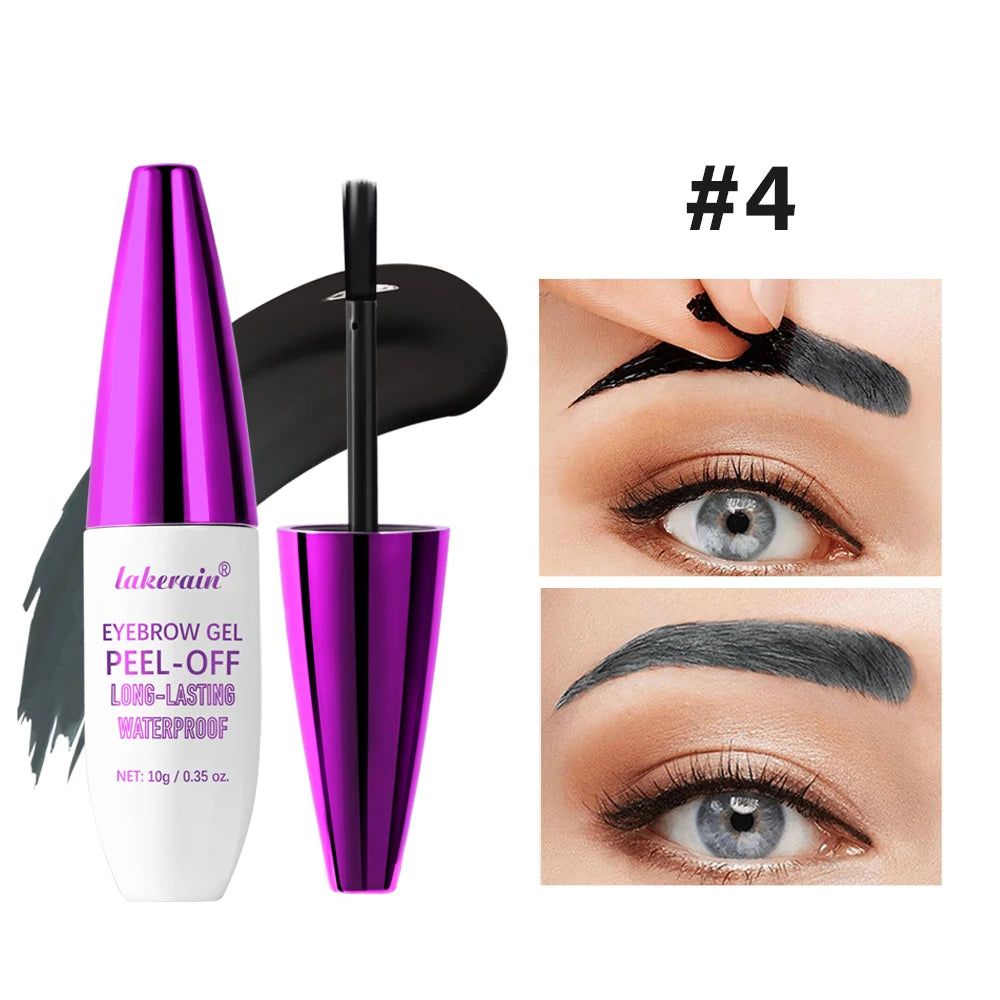 Waterproof Peel-Off Eyebrow Tint Gel for Long-Lasting Natural Brows - 18