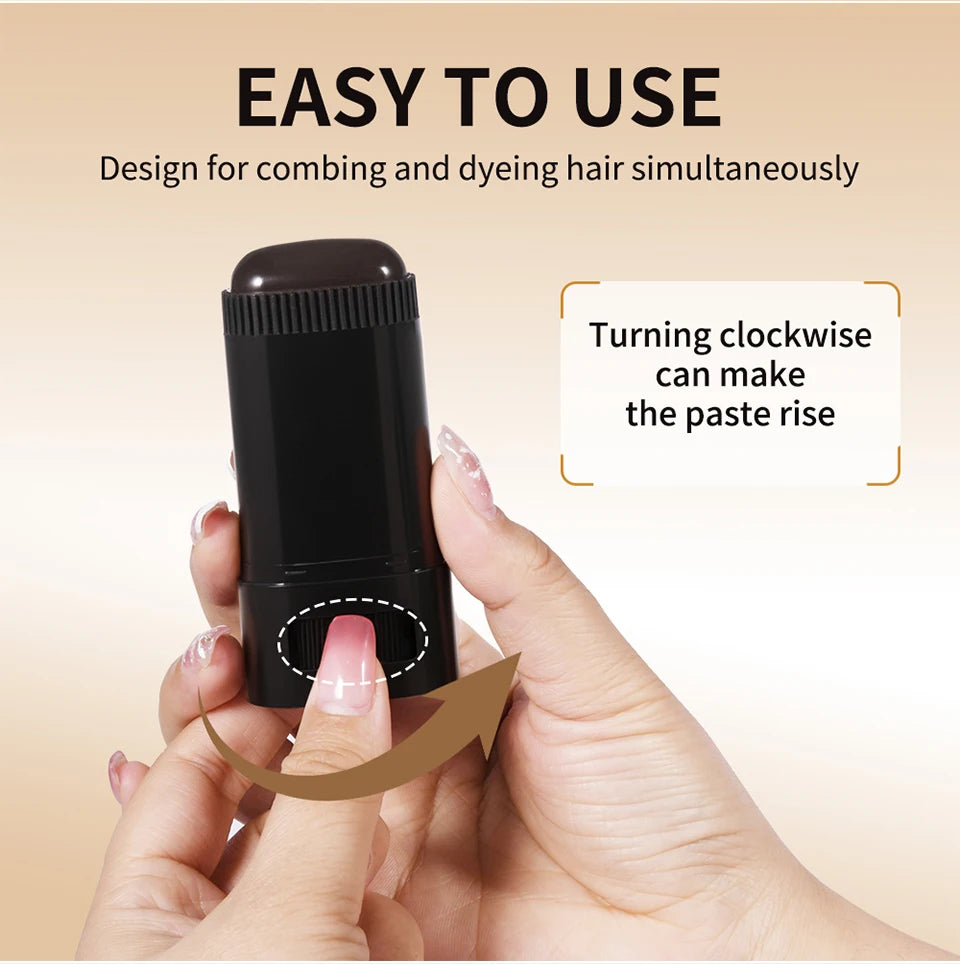 Instant Gray Hair Root Touch-Up Stick for Natural Color Coverage