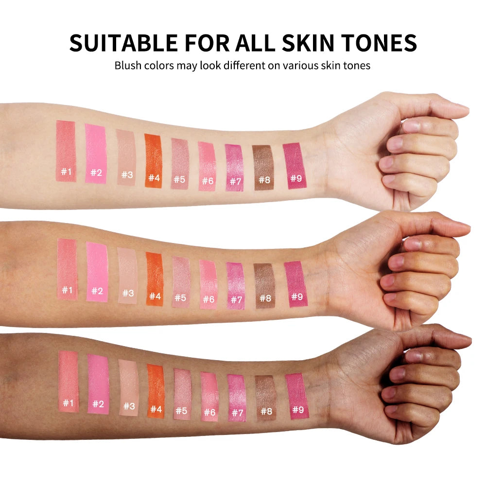 Waterproof Liquid Cheek Blush for Natural Long Lasting Dewy Makeup Glow - 6