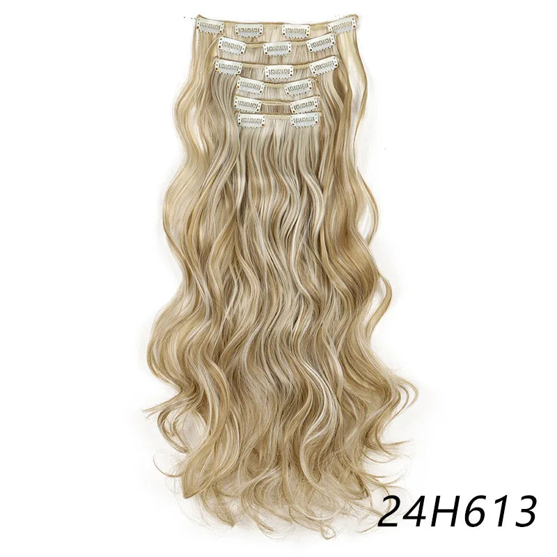 Long Curly Clip-In Hair Extensions for Instant Volume and Length