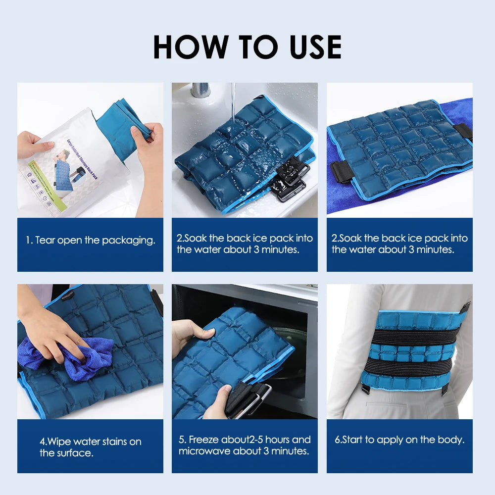 Reusable Hot and Cold Therapy Wrap for Back, Shoulder, and Joint Pain Relief