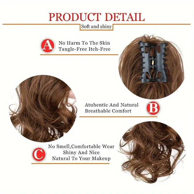 12-Inch Curly Claw Clip Ponytail Extension