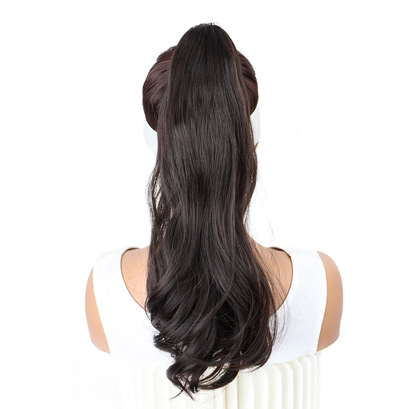 18-Inch Wavy Claw Clip Ponytail Hair Extension - 8