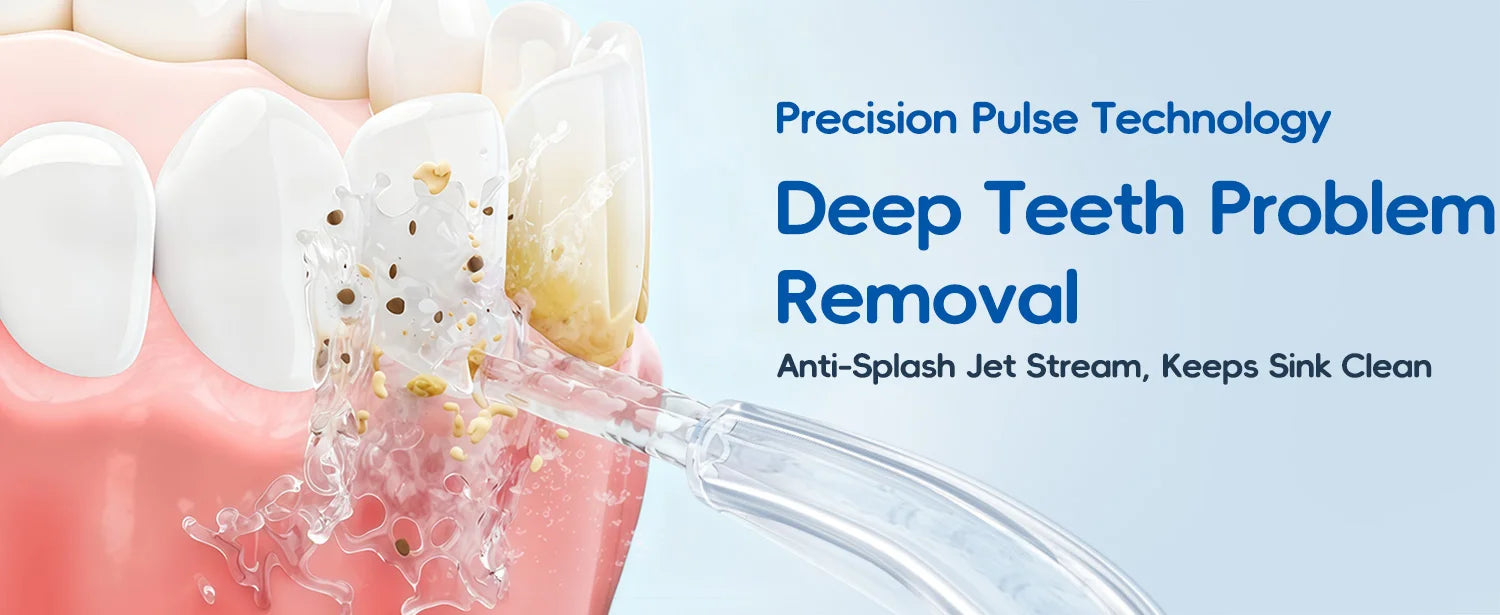 Electric Water Flosser for Teeth with 8 Nozzles and 10 Pressure Settings - 9