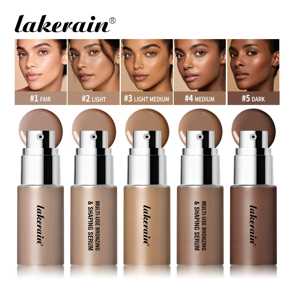 Hydrating Bronzing and Shaping Serum for Natural Face Contouring