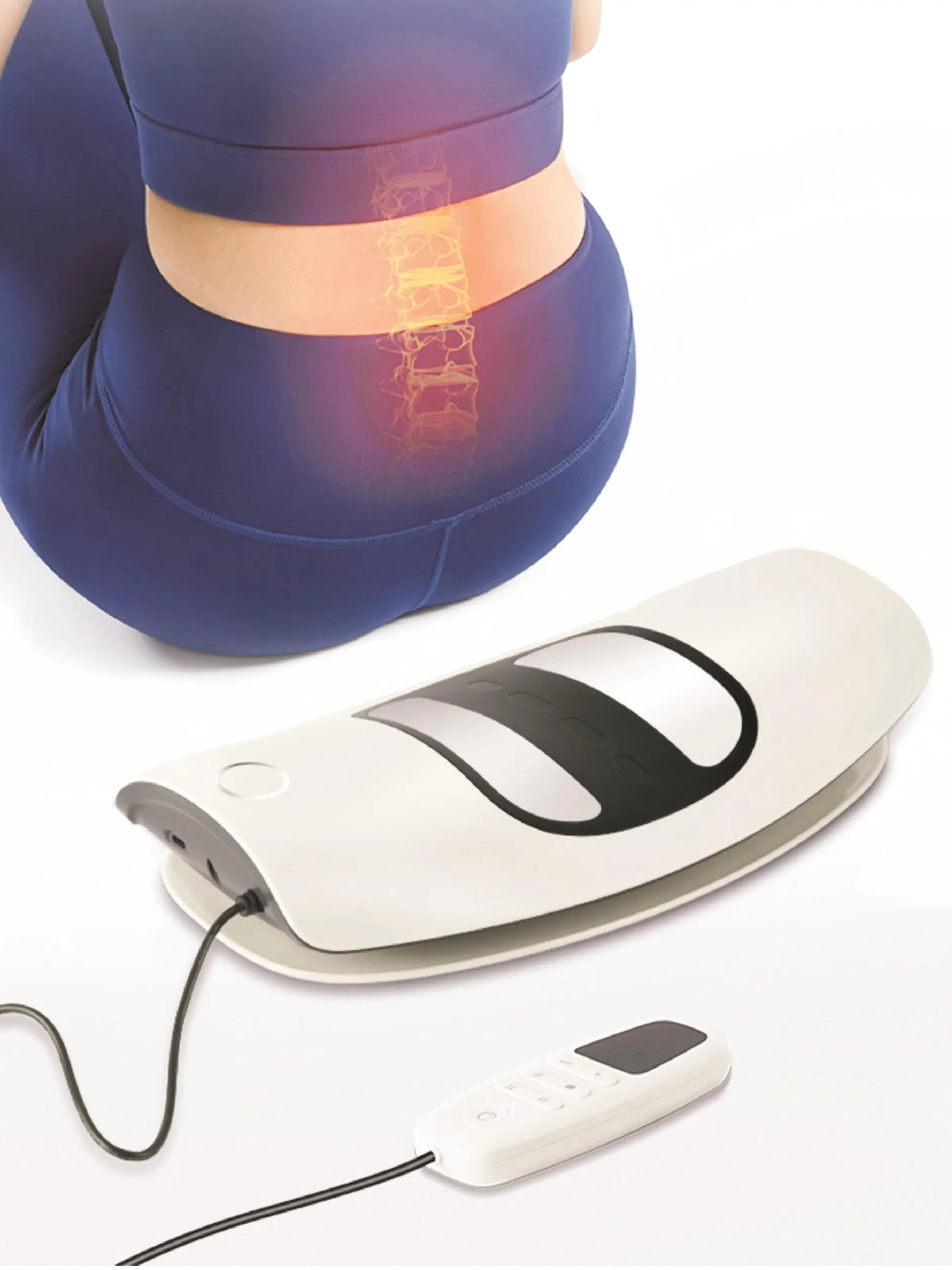 Electric Lumbar Traction Massager with Adjustable Airbag Support