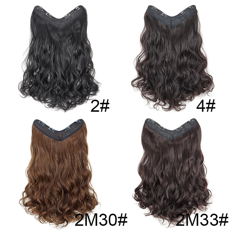 24-Inch Long Wavy Clip-In Hair Extension for Instant Volume
