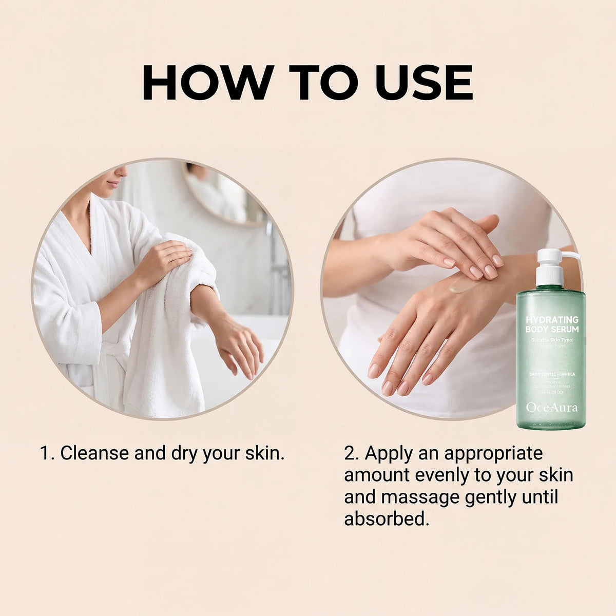 Hydrating Body Serum for Dry Skin to Restore Smoothness and Radiance